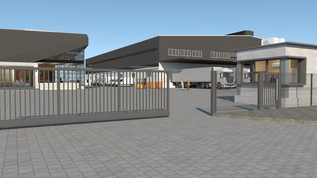 Przemysłowe i komercyjne ogrodzenia aluminiowe