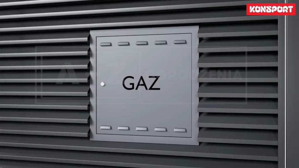 Drzwiczki do gazu w różnych kolorach